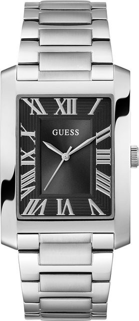 Guess Armbanduhr Clyde, Quarz, Edelstahl, Schwarz, 34 mm, Herren - Bild 1