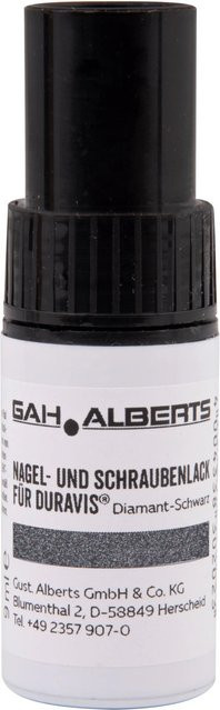 GAH Alberts Duravis Nagel- und Schraubenlack Farbe Schwarzdiamant 9 ml - Bild 1
