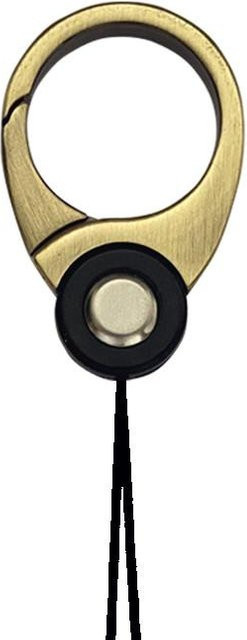 Handy Fingerriemen und Schlüsselanhänger aus Metall-Zinklegierung in Beige für dein Phone Case CSWO02 - Bild 1