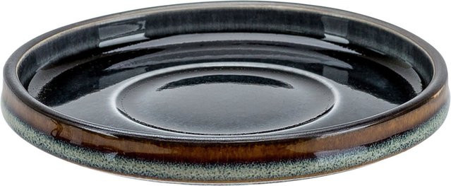 Cosy & Trendy Espresso Untertasse Quintana aus Porzellan, Blau, 6er Pack, Durchmesser: 12 cm - Bild 1