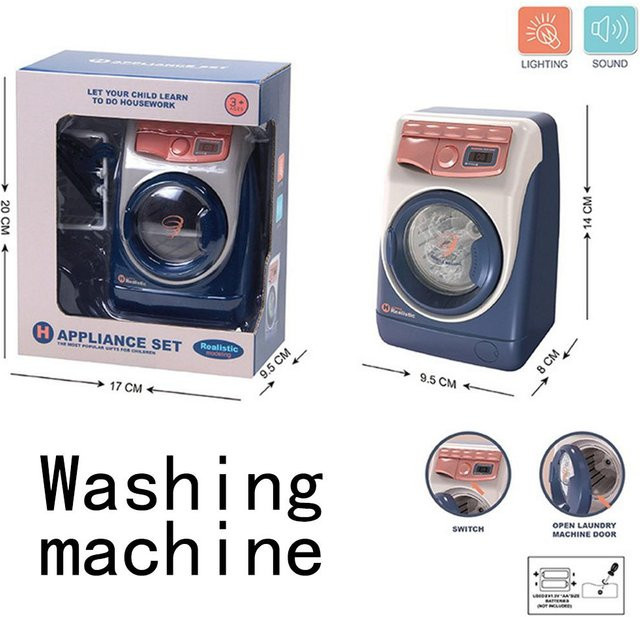 Spielzeug-Küche, Elektrischer Staubsauger, Wischmopp, Waschmaschine, ab 3 Jahren - Bild 1