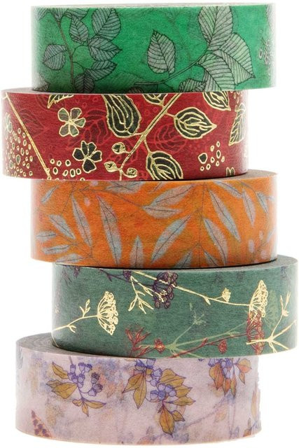 Rico Design Paper Poetry Washi Tape Set Funny Fall in Multicolor - Bild 1