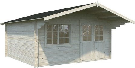PALMAKO Blockbohlenhaus Britta aus Holz in Braun, B/H/T: 488 x 270 x 580 cm - Bild 1