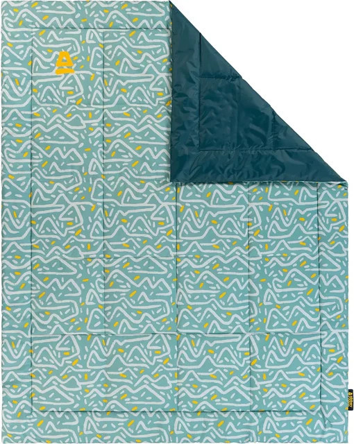 Abbey Camp Vancouver-180 Picknickdecke aus Polyester in Blau und Türkis, wasserabweisend und gepolstert, B/B: 180 x 140 cm - Bild 1
