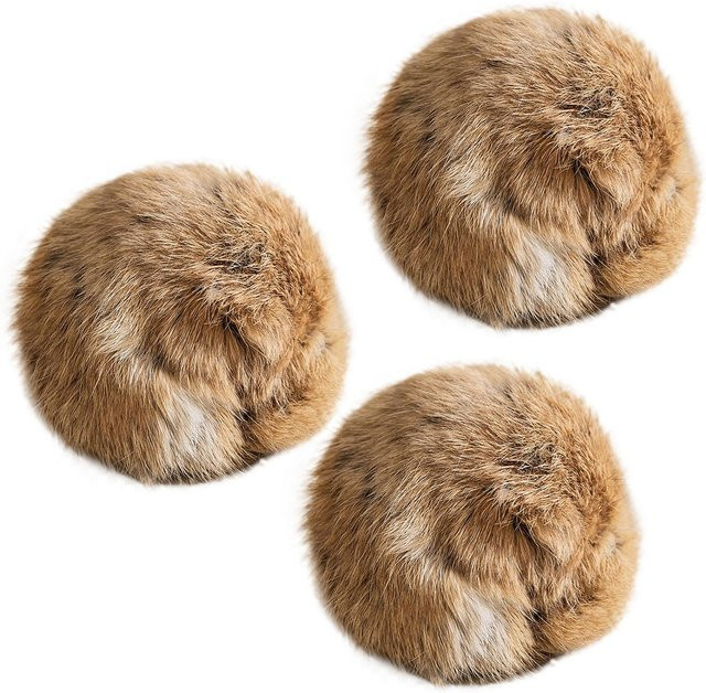 Yiran toy Kaninchenfellball Interaktives Katzenspielzeug, mit Katzenminze, 1-6 Stück - Bild 1