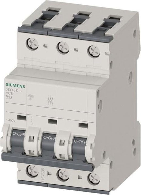 Siemens Leitungsschutzschalter 5SY4310-6 10A 230V 400V in Weiß - Bild 2