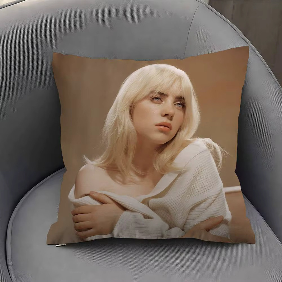 Personalisierter Kissenbezug Billie Eilish Design von kayoom für dein Sofa und Wohnzimmer, quadratisch, 30 x 30 cm - Bild 4