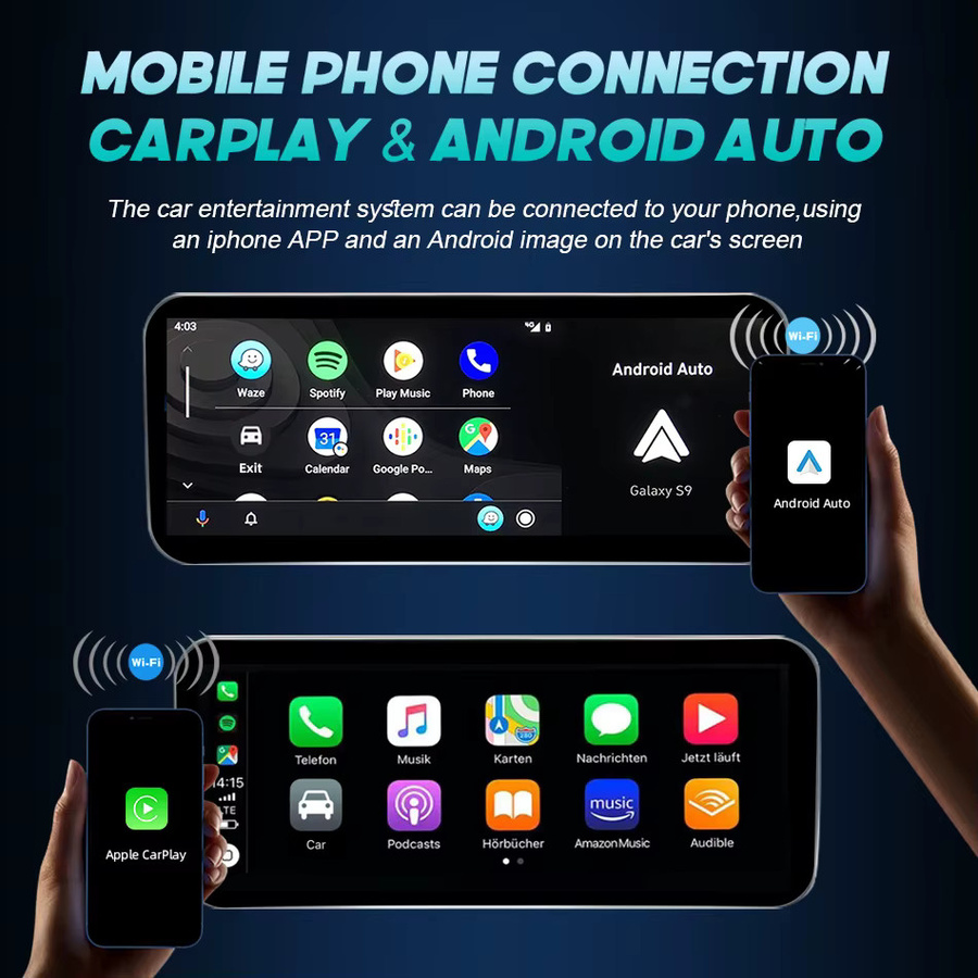 FAZY Android 14 Carplay Autoradio mit 12,3 Zoll Display und GPS für Audi Q7 4M 2016-2022 in Schwarz - Bild 2