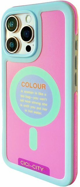 Rui Di MagSafe Hülle für iPhone 17 Pro Max, 16, 15, 14, 13 und 16 Plus in Pink mit magnetischer kabelloser Ladefunktion - Bild 1