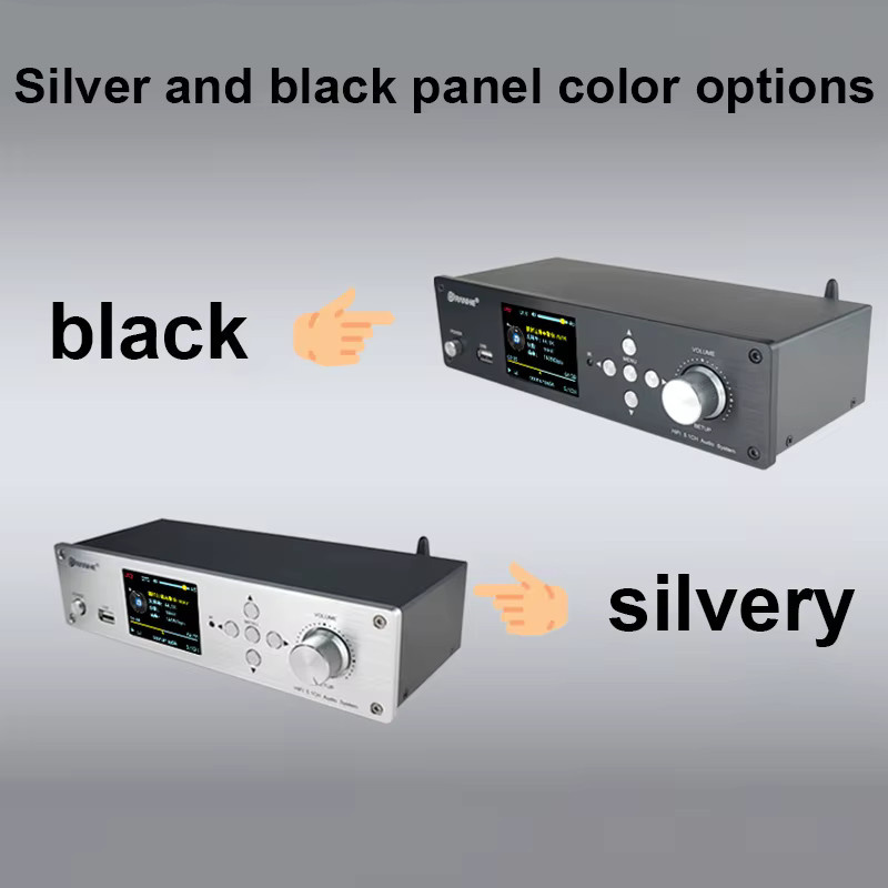 SzHuaChen DSD DTS AC3 Decoder 5.1CH Audio DAC mit Bluetooth 5.0, HDMI, USB, Glasfaser und Koaxial SPDIF in Schwarz - Bild 4