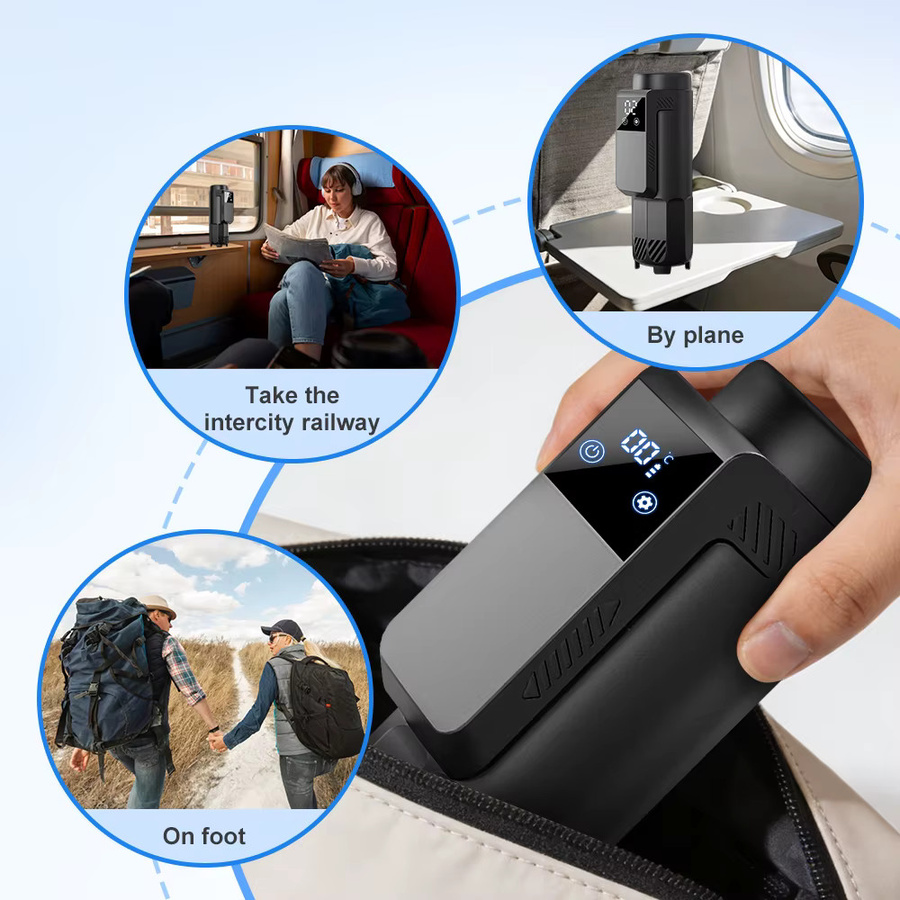 SUOLAER Tragbarer Insulin-Kühlbecher mit LCD-Display, Mini-Vakuum-Medikamentenkühlschrank für Outdoor und unterwegs, Schwarz - Bild 5