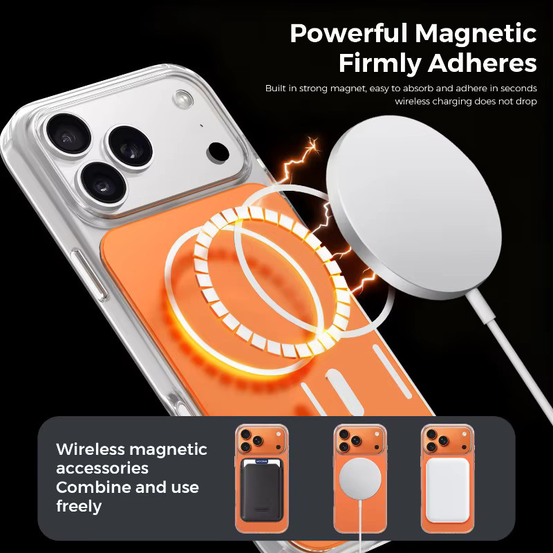 Apple Original MagSafe Magnetische Handyhülle für iPhone 17 Pro Max, 16, 15, 14 Plus in Weiß - Bild 3