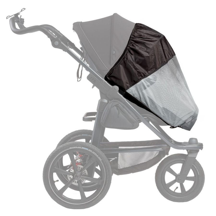 TFK Sonnenschutz für Mono 3, Mono 4 und Pro Sportkinderwagen in Schwarz - Bild 1