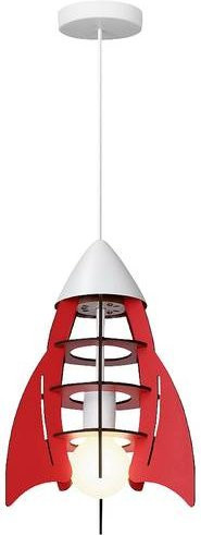 Insatech Rakete Pendelleuchte LED E27 in Rot - Bild 1