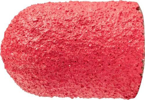 PFERD TOOLS POLICAP Schleifkappe PC Walzenrundform Keramikkorn für Edelstahl, Farbe: Rot, Durchmesser: 10 mm, Höhe: 15 mm, 50 Stück - Bild 1