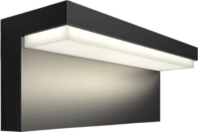 Philips Hue Nyro Wandleuchte White & Color Ambiance Schwarz LED Außenbereich IP44 - Bild 1
