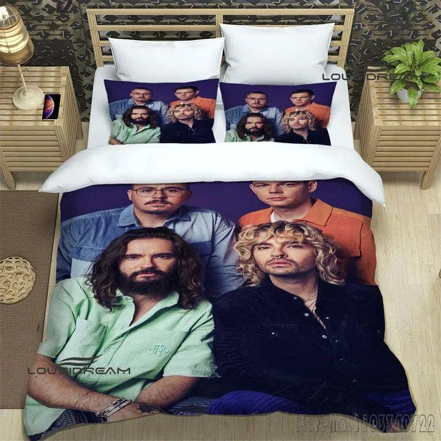 JMG Household Supplies Bettwäsche-Set Tokio Hotel Design für Kinder, Mikrofaser, Mehrfarbig, B: 172 cm, L: 218 cm - Bild 1