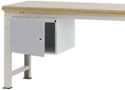 Manuflex Gehäuse-Unterbau PROFI ZB4732.9006 in Grau/Silber mit einer Tür rechts angeschlagen und Einlegeboden, Nutzhöhe: 30 cm - Bild 1