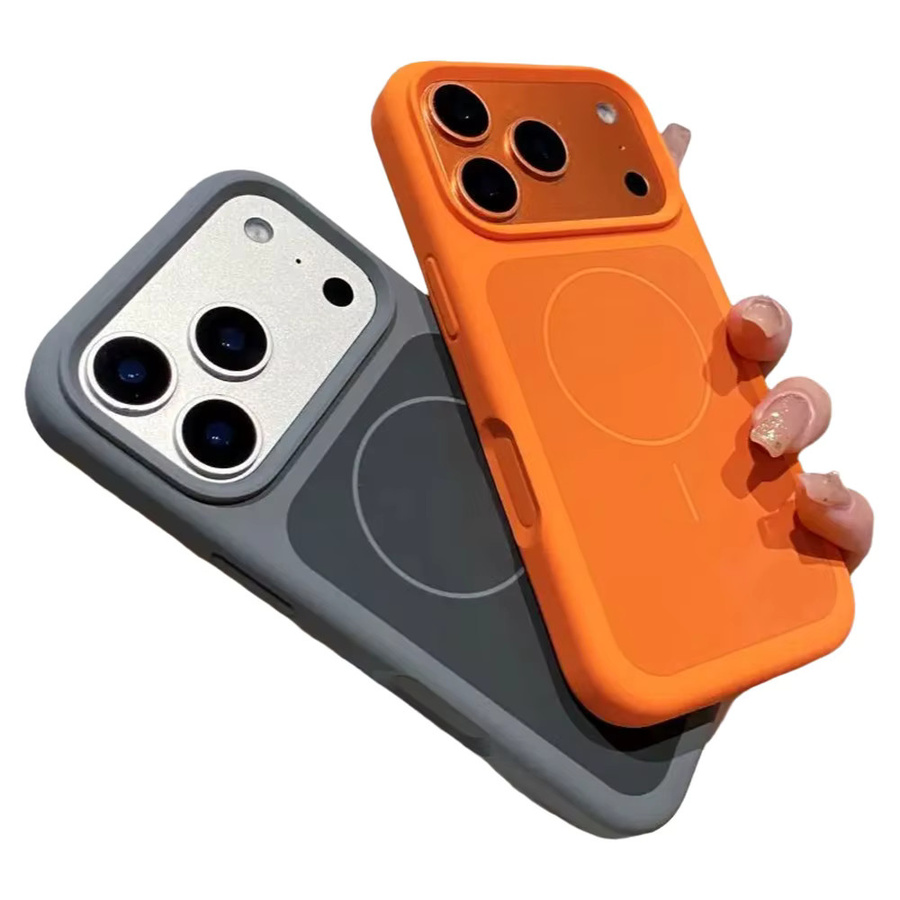 NUCWIN MagSafe Silikonhülle für iPhone 17 Pro und iPhone 17 Pro Max in Gelb mit großem Fenster und stoßfestem Schutz - Bild 6