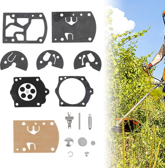Vibratite Carb-Rebuild Kit für WB37 und K10-WB Kettensäge, Vergaser Dichtung Ersatzteile Set, Multicolor - Bild 1