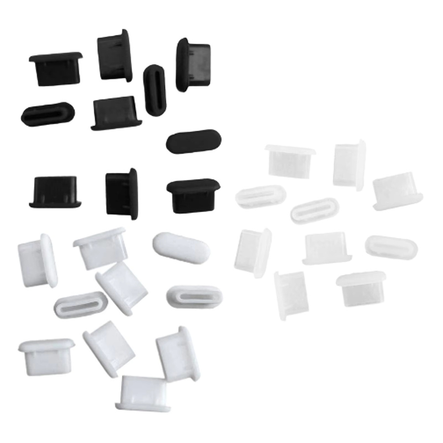 MagiDeal 10 Stück USB Typ C Anti-Staub-Stecker in Weiß zum Schutz deiner Anschlüsse - Bild 3