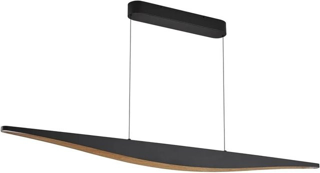Lucande LED Clavit 10040113 Pendelleuchte Schwarz aus Metall mit Touchdimmer, moderne 1-flammige Wohnzimmerleuchte - Bild 1