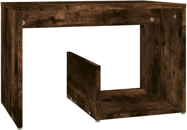 vidaXL Beistelltisch in Räuchereiche, moderner Holztisch aus Holzwerkstoff, B/T/H: 59 x 36 x 38 cm - Bild 1