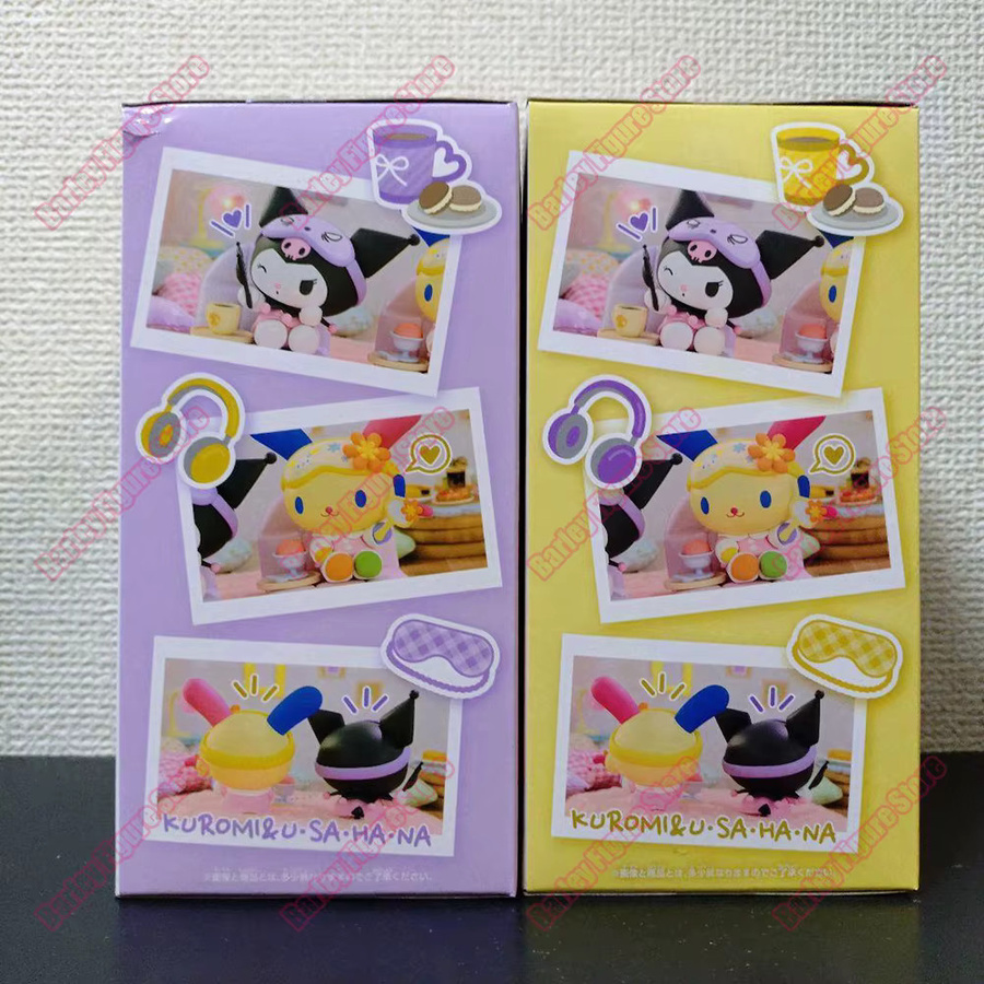 Banpresto Sanrio Characters Nakayoshi Memories Kuromi & Usahana Relax at Home Anime-Figur - Bild 1