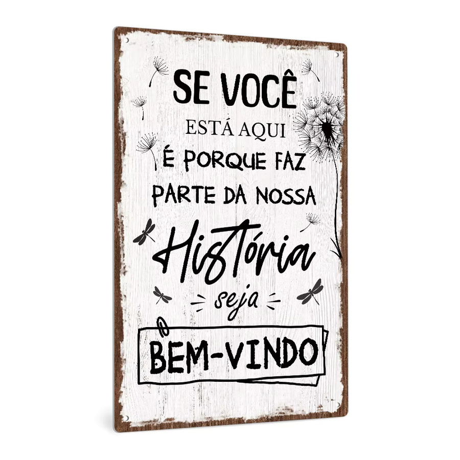 Putuo Decor Vintage Metallblechschild SE VOC Nang ESTÁ AQUI Wandkunst mit Typografie für Home Office und Pub, Rechteckig, Breite: 30,0 cm, Höhe: 20,0 cm - Bild 2