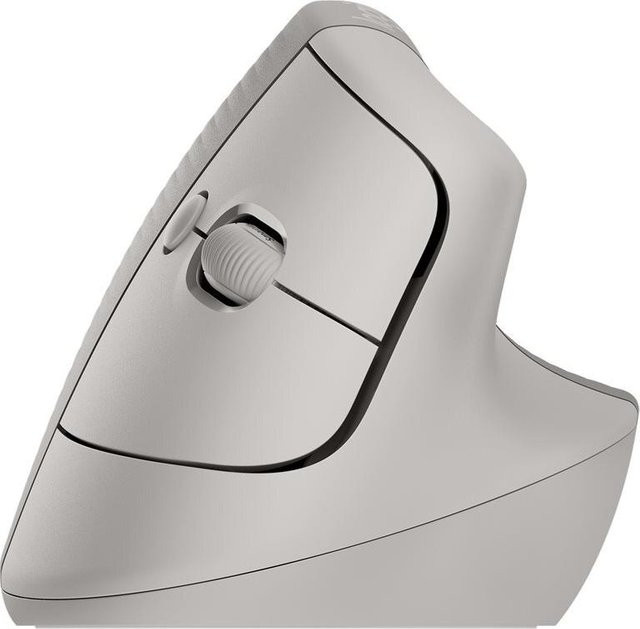 Logitech Lift Vertical Ergonomische Vertikale Maus Sand Kabellos Bluetooth 4000 DPI - Bild 1