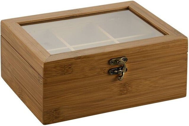 Kesper Teebox aus Bambus in Braun, B/H/L: 16 x 21,8 x 9 cm - Bild 1