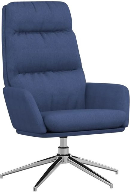 vidaXL Relaxsessel Blau aus Stoff mit Metallrahmen und 360-Grad-Drehfunktion - Bild 1