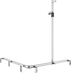 Keuco Duschhandlauf AXESS AL si-el/vc in gebürstetem Nickel, Silber, B/H: 115 x 115 cm - Bild 1