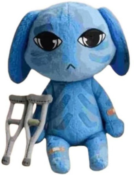 Linyi toy Horror Tierklinik Blauer Hund, Plüschtier, ab 14 Jahren - Bild 1