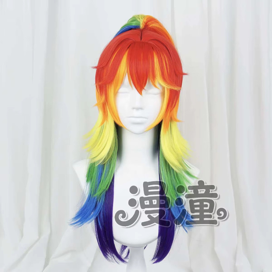 Hasbro Rainbow Dash Kunsthaar-Perücke, Damen, Bunter Pferdeschwanz - Bild 2