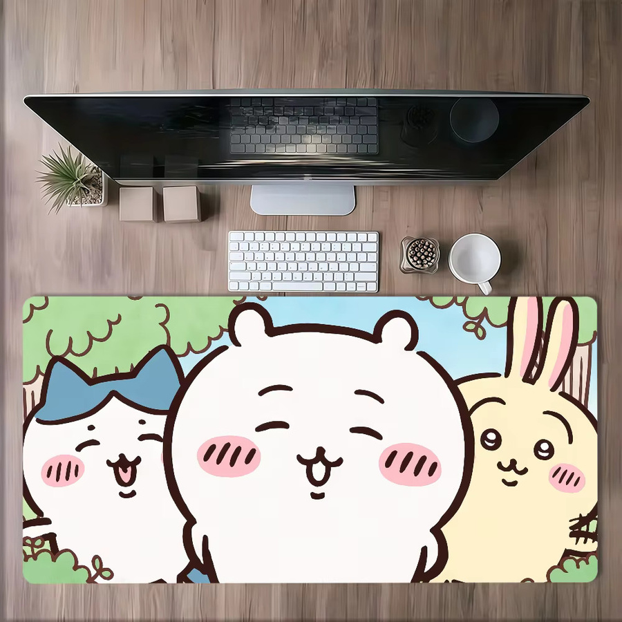 Cartoon C-Chiika-waE Niediges Usagi Mauspad in Multicolour, rutschfeste und verstärkte Gaming-Schreibunterlage für Büro und Studenten - Bild 4
