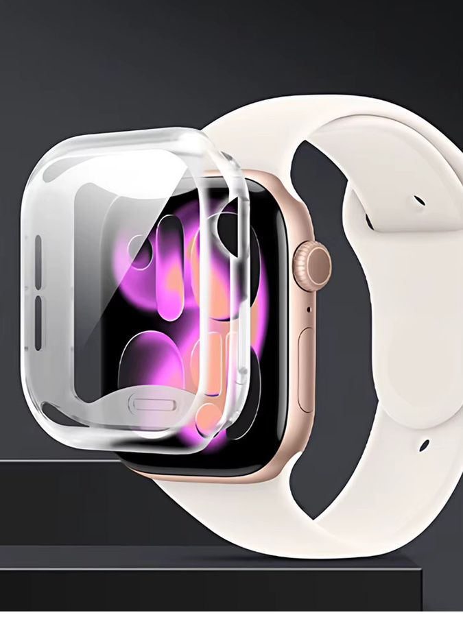 Apple Displayschutzfolie, transparent, Silikon, Apple Watch - Bild 5