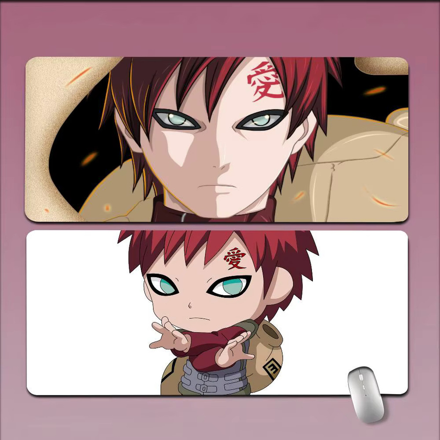 Moetch Anime Mousepad Gaara Klassisches Design XXL Rutschfest für Büro und E-Sport in Multicolour - Bild 2