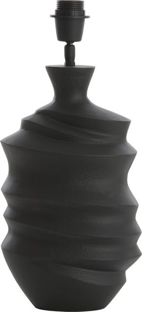 Lampenfuss SHARON von Light & Living in Schwarz aus Keramik und Stoff mit E27 Fassung, Höhe: 41,0 cm - Bild 1