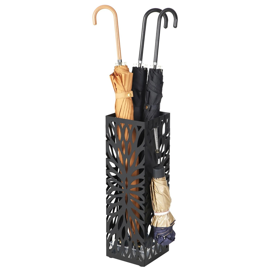 Songmics Regenschirmständer Patsy aus Stahl in Schwarz, B/T/H: 15,5 x 15,5 x 41 cm - Bild 2