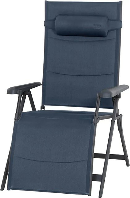 Siena Garden Camping Relaxliege Premium Dunkelblau mit Aluminiumgestell und Textilene B/T/H: 91 x 74,5 x 122,5 cm - Bild 1
