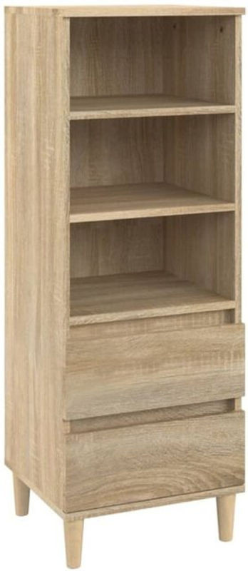 Highboard vidaxl Sonoma-Eiche, Holzwerkstoff, Braun/Eiche Natur, B/T/H: 40 x 36 x 110 cm - Bild 1