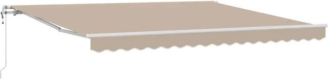 vidaXL Elektrische Ausziehbare Markise Beige B: 400 cm, T: 350 cm - Bild 1