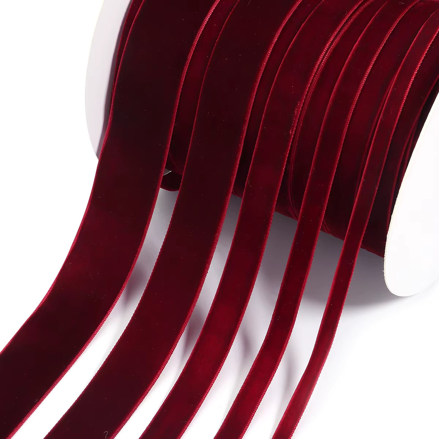 Rotes Samtband für Hochzeit, Party und DIY-Dekorationen, Breite: 6 mm, 10 mm, 15 mm, 25 mm oder 32 mm - Bild 6