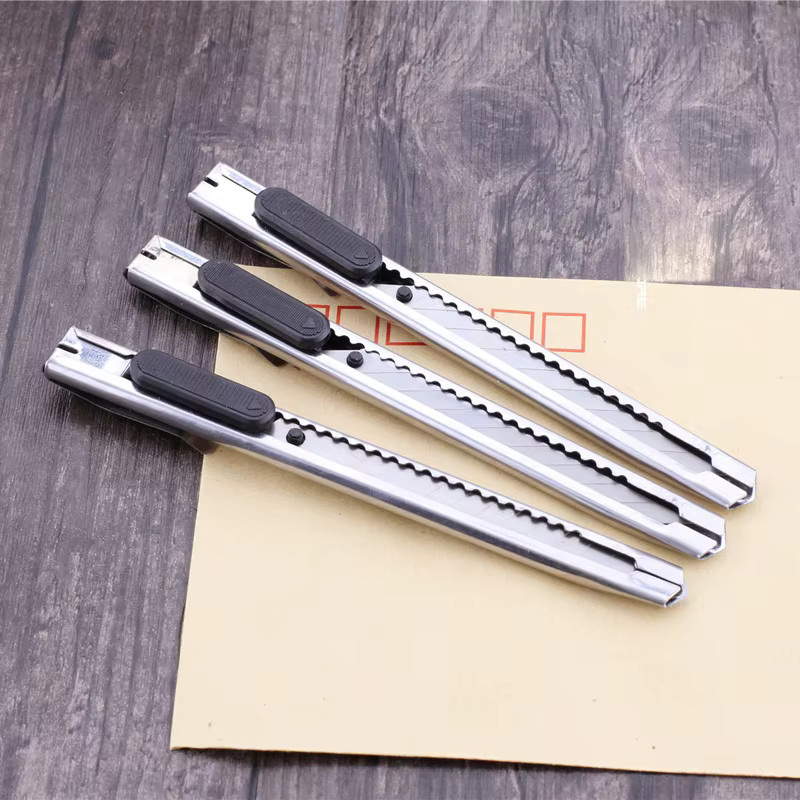 10er Set Künstler-Bastelmesser aus Edelstahl in Silber für Büro und Handwerk - Bild 2