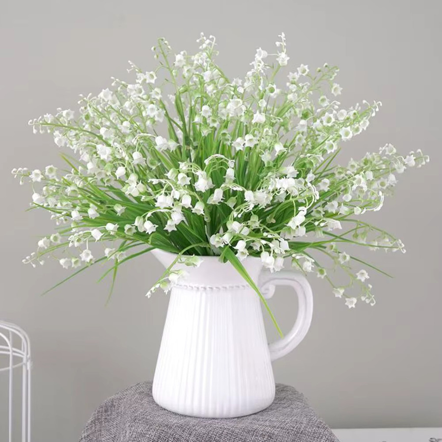 Künstliche Seidenblumen Maiglöckchen von TTCY in Weiß und Grün für Hochzeiten, Garten und DIY-Dekoration - Bild 2