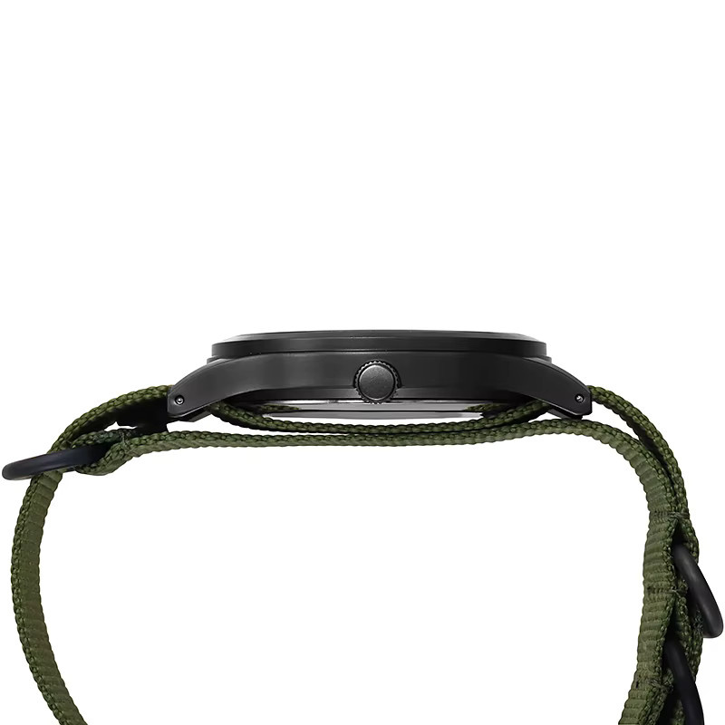 TPW Field Watch, Analoguhr, Quarzwerk, Edelstahl, Textil/NATO, Schwarz, Unisex - Bild 4
