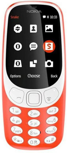 Refurbished Nokia 3310 (2017) Dual-SIM 2G Mobiltelefon in Rot - Bild 1