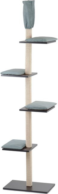 Katzenbaum Lexie von Silvio Design in Anthrazit und Hellblau - Bild 1
