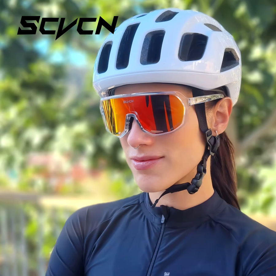 SCVCN Sportsonnenbrille, Unisex, Vollrand, Pink, Kunststoff - Bild 1
